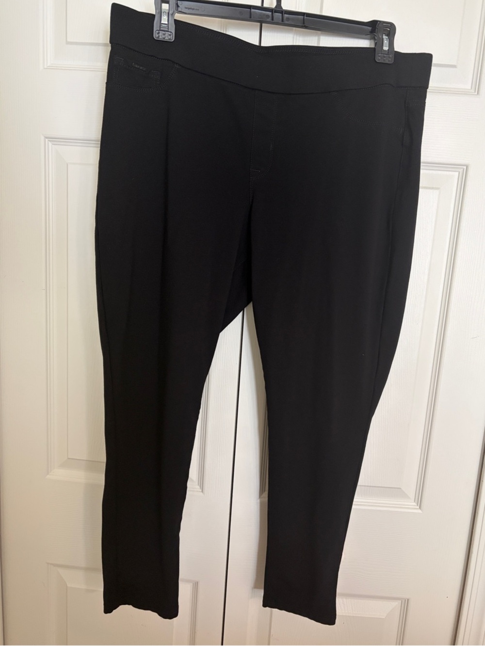 Nine West Black Slim Ponte Pull-On Pants